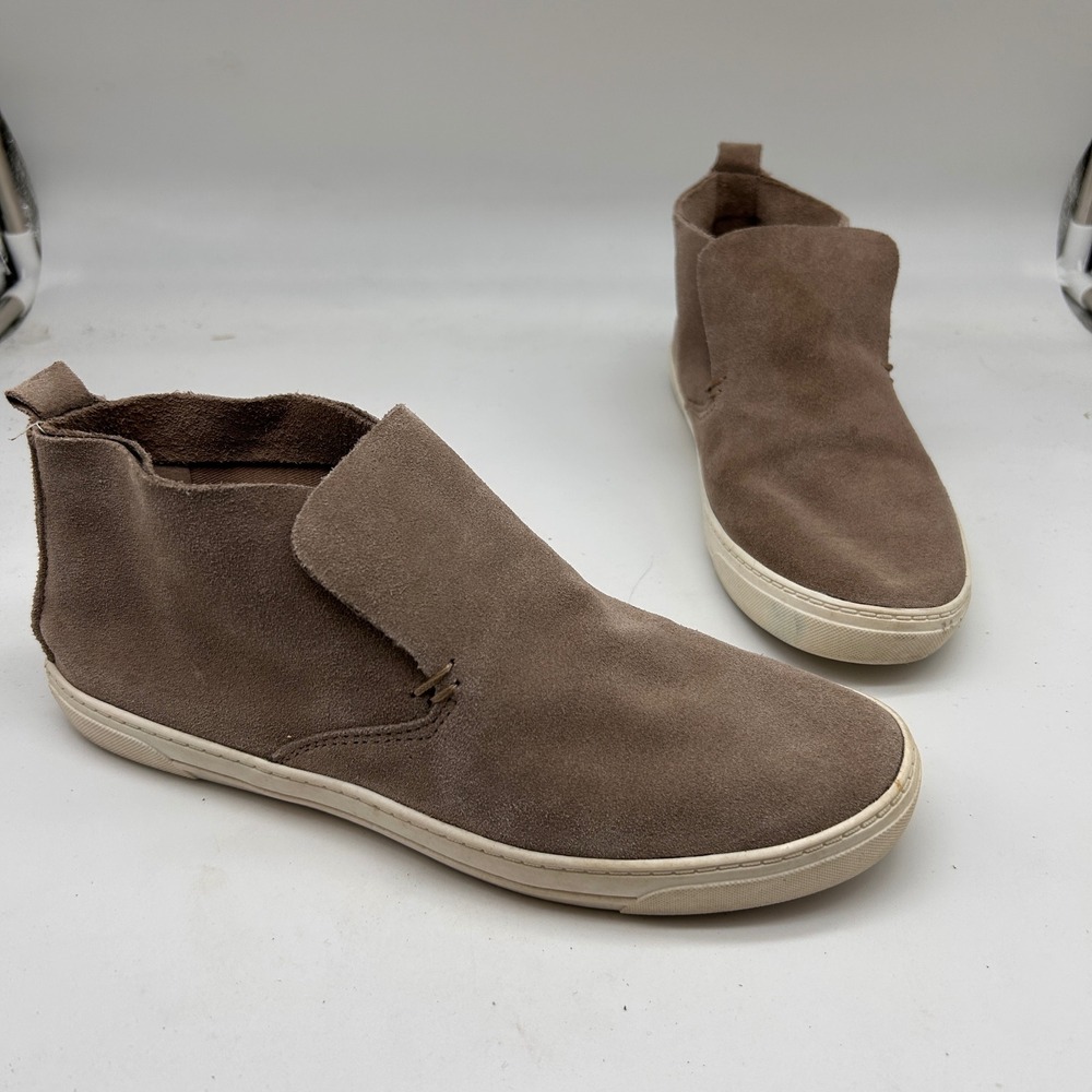DV Dolce Vita Womens 8.5 Taupe Suede Slip On Chukka Sneaker Boots
